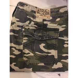 True Religion Mixed Camo Skinny Jeans